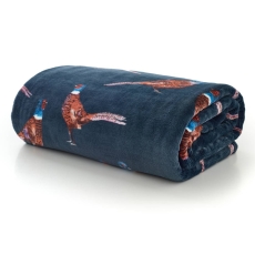 Tlc Pheasant Throw Navy 140X180cm