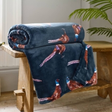 Tlc Pheasant Throw Navy 140X180cm