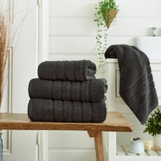 Deyongs Rainham Towel Charcoal