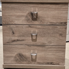 Miramar 3 Drawer Bedside Chest (Ipswich)