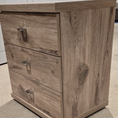 Miramar 3 Drawer Bedside Chest (Ipswich)