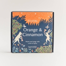 St. Eval Tealight Christmas Orange & Cinnamon Scented