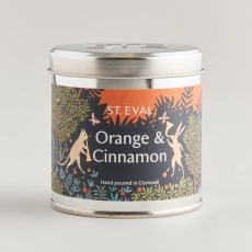 St Eval Tin Christmas Orange & Cinnamon Candle
