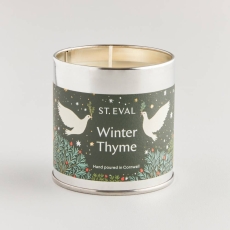 St Eval Tin Christmas Winter Thyme Candle