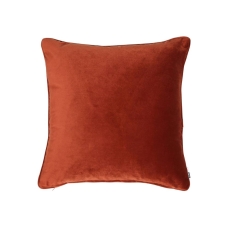 Luxe 56cm Velvet Piped Cushion Paprika