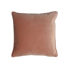 Luxe 56cm Velvet Piped Cushion Putty