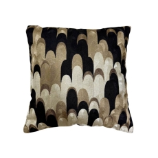 Taormi 45cm Cushion Black / Gold / Taupe