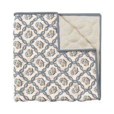 V&A Ribbon Lattice Throw 260X265Cm Teal