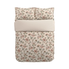 V&A Peony Blossom Duvet Set Blush & Jade