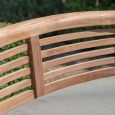 Broadway Banana Bench With Season Proof Cushion