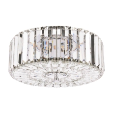 Laura Ashley Fernhurst Large 3 Light Flush Polished Chrome & Crystal