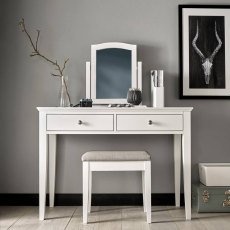 Alaska White Vanity Mirror