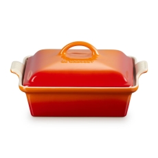 Le Creuset Heritage Square Dish with Lid Volcanic 23cm