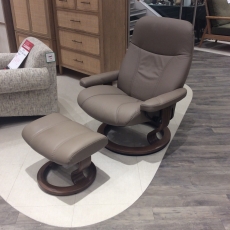 Stressless Large Consul Chair & Footstool (Bury St Edmunds)