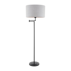 Laura Ashley Marlowe Floor Lamp Matt Black With Shade
