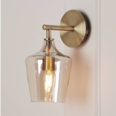 Laura Ashley Ockley Wall Light Antique Brass & Champagne