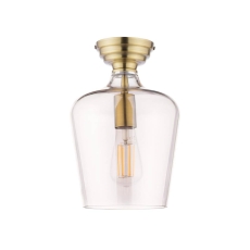 Laura Ashley Ockley Semi Flush Antique Brass