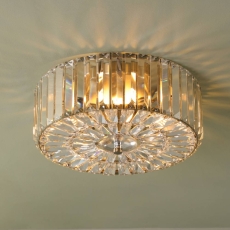 Laura Ashley Fernhurst Large 3 Light Semi Flush Antique Brass