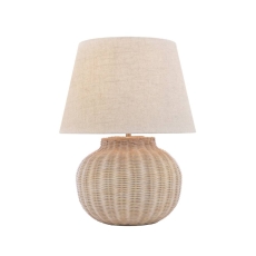 Laura Ashley Fernhill Large Table Lamp Matt Cream With Shade