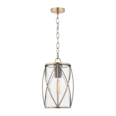 Laura Ashley Beckworth Ceiling Lantern Antique Brass & Glass