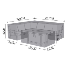 Apollo Left Hand Corner Dining Set Cover - 2024 Specification