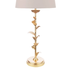 Laura Ashley Halton Table Lamp Distressed Gold Leaf With Shade