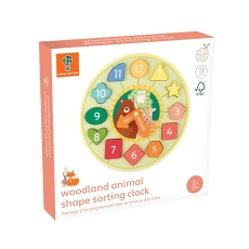 Orange Tree Toys Woodland Shape Sorting Clock