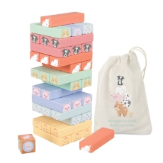 Orange Tree Toys Farmyard Animal Tumbling Tower