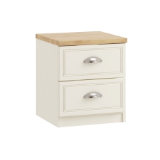 Maple 2 Drawer Bedside
