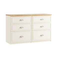 Maple 6 Drawer Twin Chest
