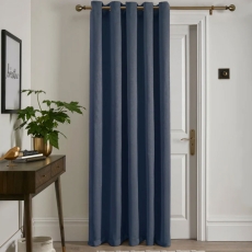 Strata Readymade Door Curtain Navy