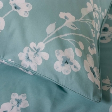 The Lyndon Company Petite Fleure Duvet Set Duck Egg