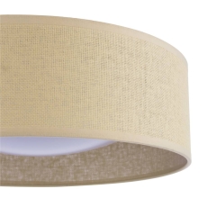 Laura Ashley Buckenham 2 Light Flush Rattan Shade With Diffuser