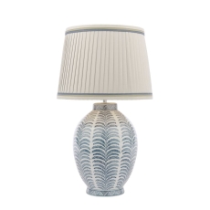 Laura Ashley Stannard Table Lamp Blue With Shade