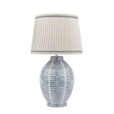 Laura Ashley Stannard Table Lamp Blue With Shade