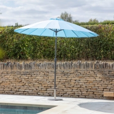 Shanghai 2.7m Aluminium Tilt Parasol - Sky Blue