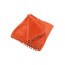 Cashmere Touch Throw 130cm x 170cm Tangerine
