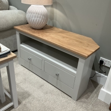Milton 2 Drawer Corner Tv Cabinet (Bury St Edmunds)