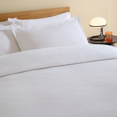 MADE Cosy Waffle Duvet Set White