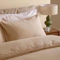 MADE Textured Cotton Duvet Set Natural