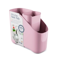 Zeal All-In-One Sink Tidy Rose Pink