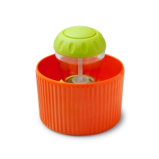 Zeal Dish Brush In Holder Orange Dish Lime Brush