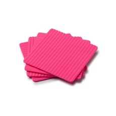 Zeal Silicone Coasters Set Of 4 Neon Pink