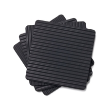 Zeal Silicone Coasters Set Of 4 Black