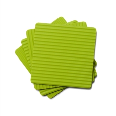Zeal Silicone Coasters Set Of 4 Neon Lime