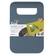 Zeal Slim Straight To Pan Lge Chopping Board Provence Blue