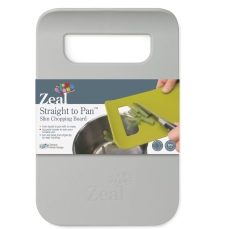 Zeal Slim Straight To Pan Lge Chopping Board French Grey