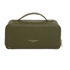 Alice Wheeler London Olive Mini Train Case Spr
