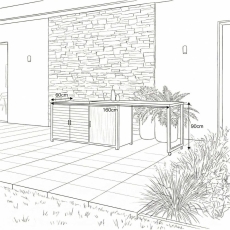 Outdoor Kitchen Workstation