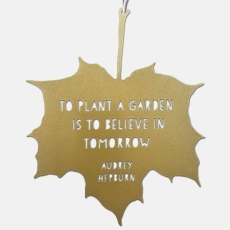 Gold To Plant A Garden Audrey Hepburn